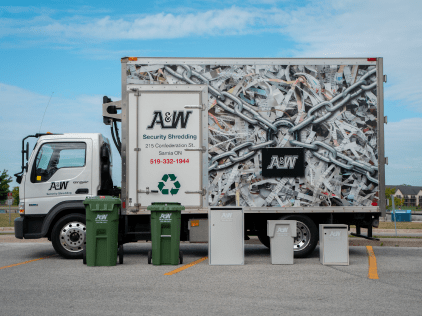 A&W Locksmith Sarnia Shredding Truck